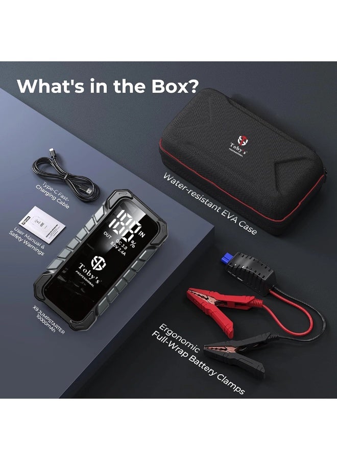 توبيز جهاز تشغيل بطارية السيارة Toby’s X9 بقوة 600 أمبير وباور بنك محمول - Image 4